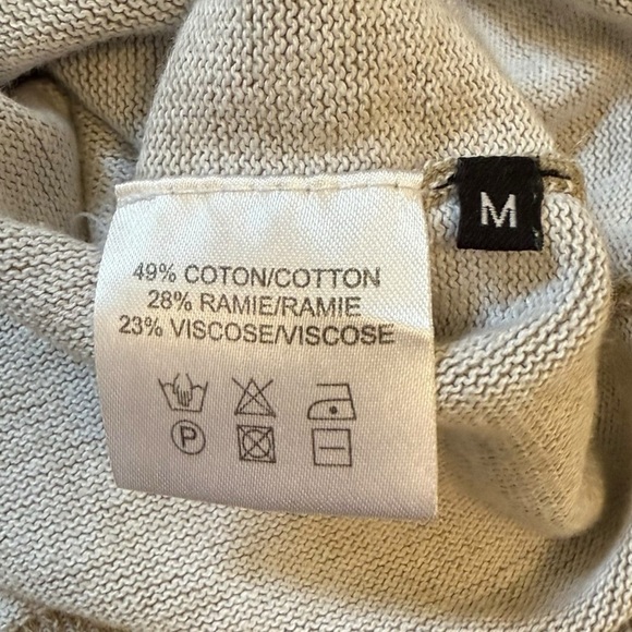 RODEBJER Lightweight Knit Sweater Women’s Medium Beige Round Neck Scandinavian - Picture 7 of 7